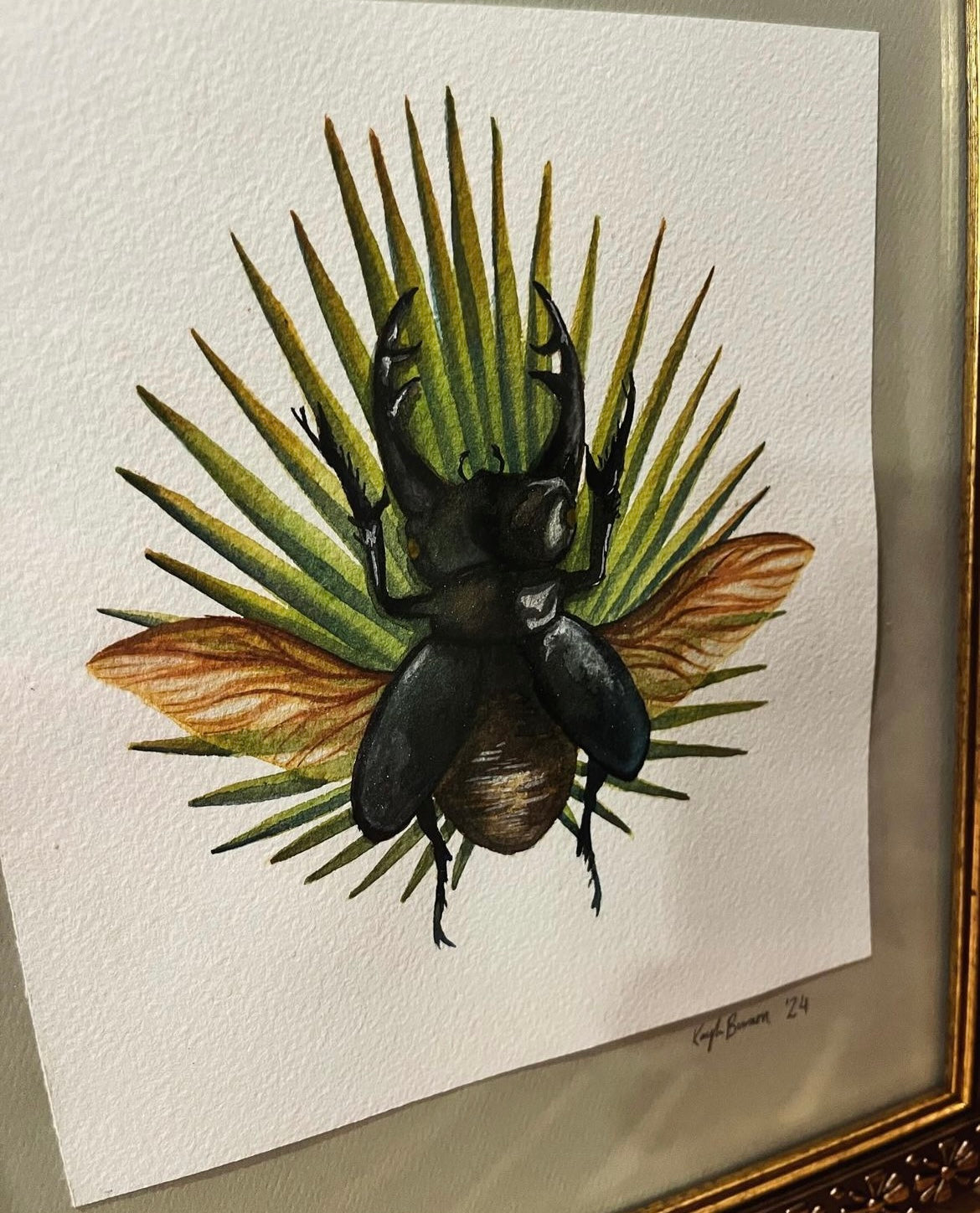 LIMITED EDITION- Stag Beetle and Saw Palmetto