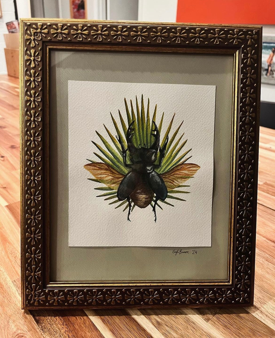 LIMITED EDITION- Stag Beetle and Saw Palmetto