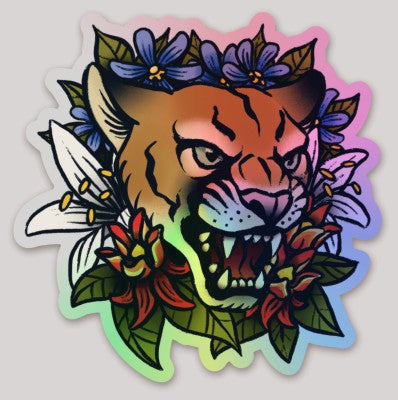Patriotic Panther Print & Sticker