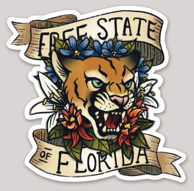 Patriotic Panther Print & Sticker