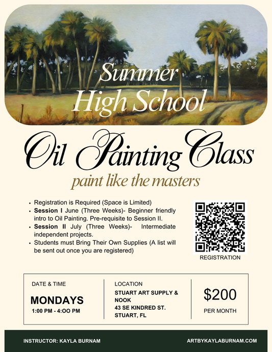 High School Summer Oil Painting Class